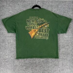 Vintage Buck 2005 Wear hunting redneck t-shirt deer gun mens 2X USA outdoor fish